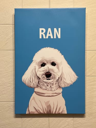 Customer photo review of Petcanva©オーダーメイド ペット似顔絵