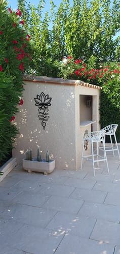 Customer photo review of Décoration Murale en Métal - Lotus (V01)
