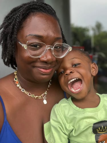 Customer photo review of Solstice Gemstone Necklace Gold