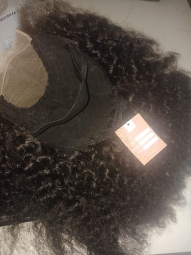 Customer photo review of Brazilian 4x4 Lace Wig - Jerry Curl 12"
