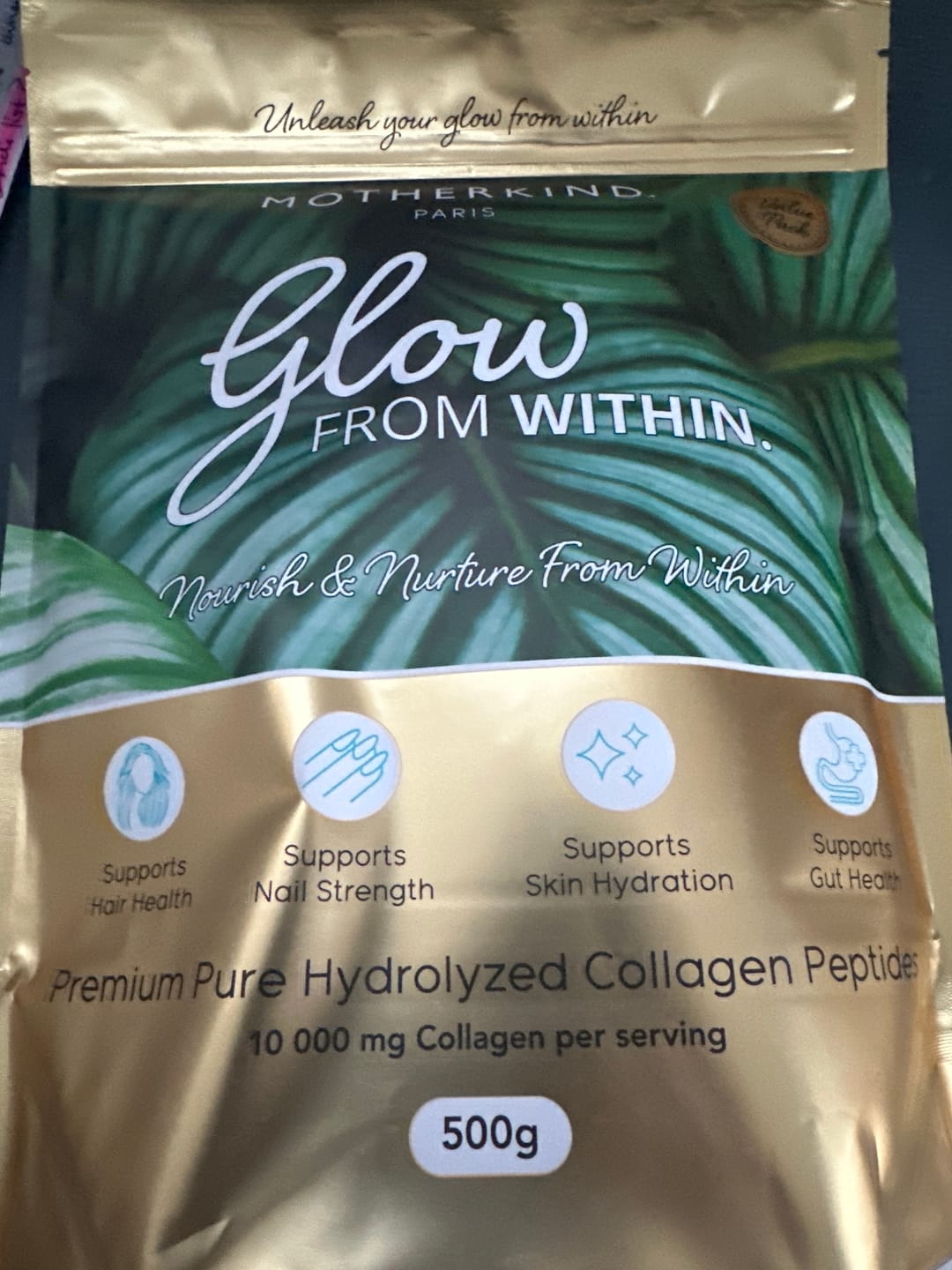 Customer photo review of Glow From Within Collagen 2 x 500g