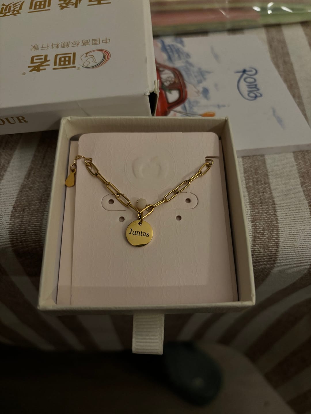 Customer photo review of Pulsera Alianza - Personalizado