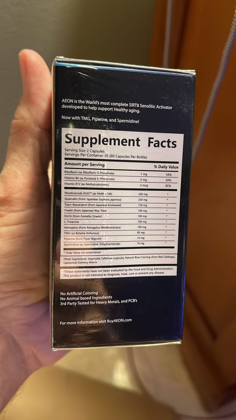 Customer photo review of AEON 12-Bottle Bundle
