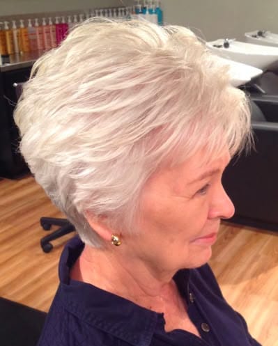 Customer photo review of 2025 Hot Sale Breathable&Natural Short Hair Topper For Women With Thinning Hair