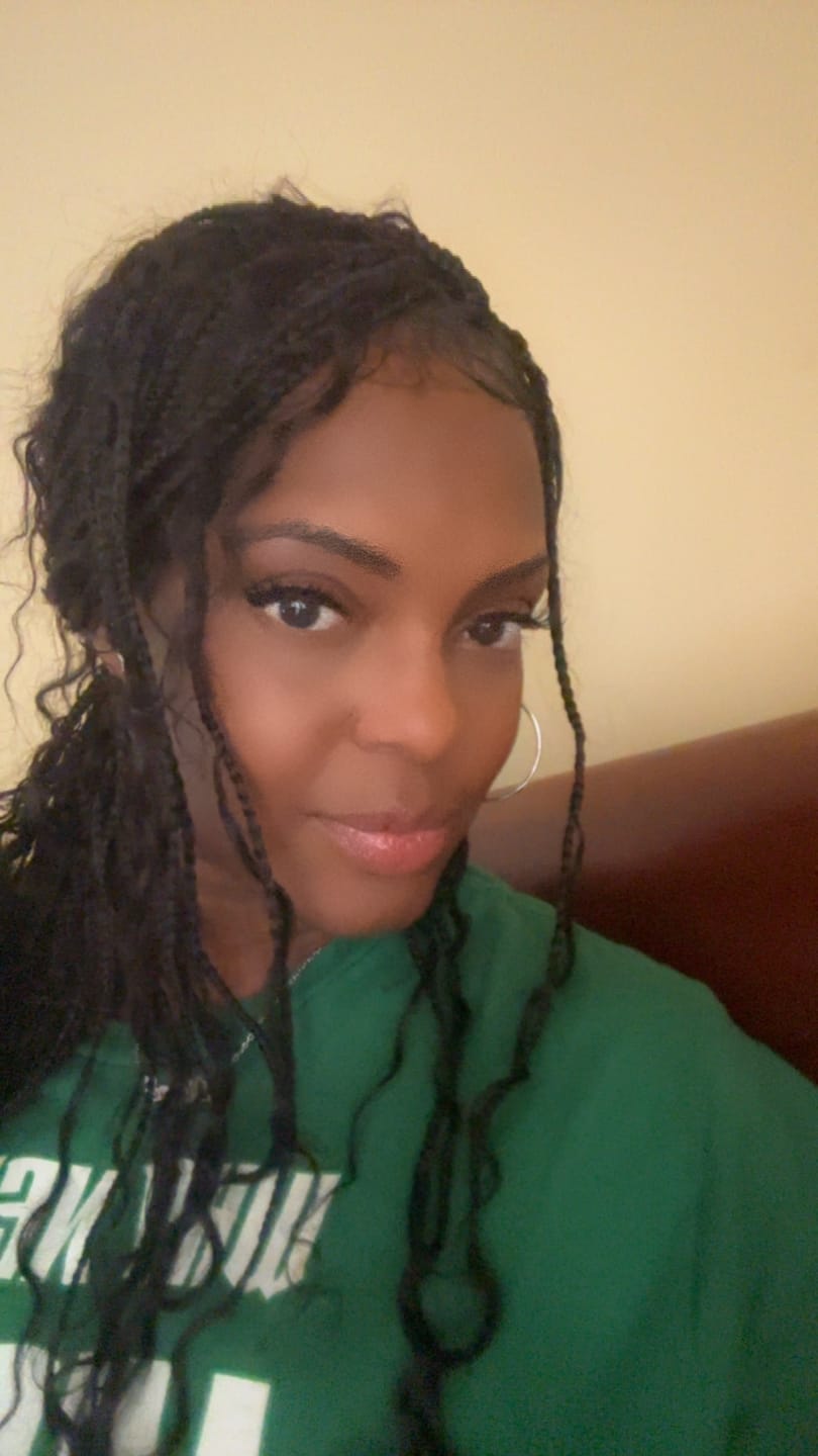 Customer photo review of Coco - Glueless Human Hair Braided Wig Pre Cut HD Full Elastic Lace Free Part Ready-To-Go (Lace Not Hand Tied)