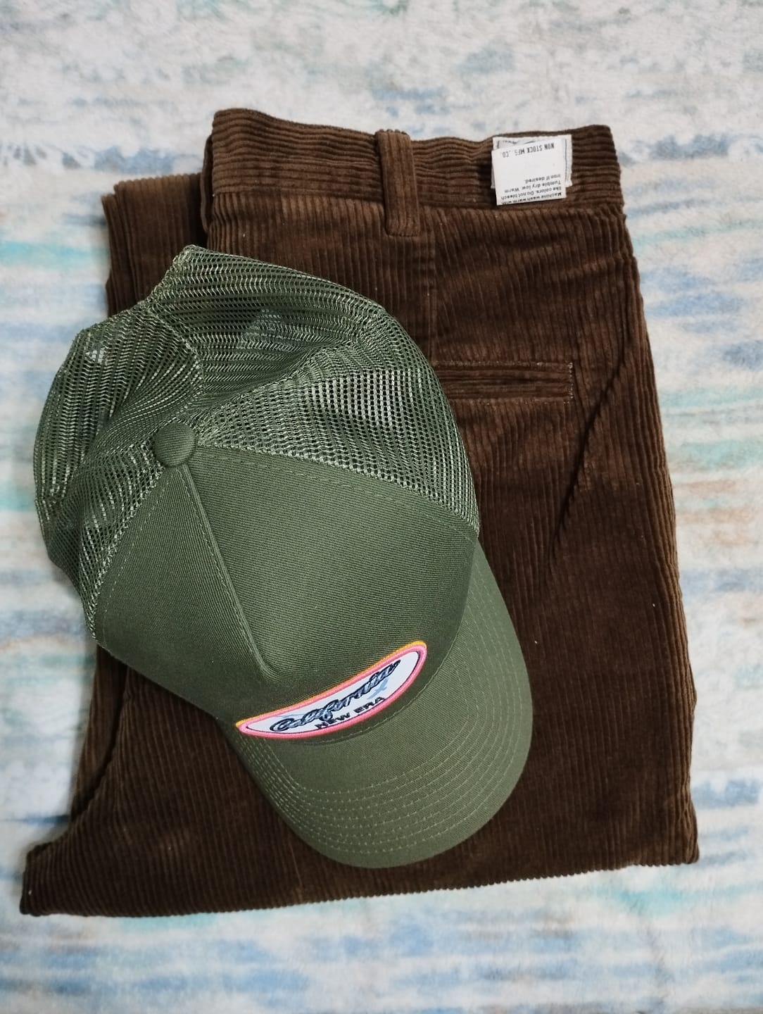 Customer photo review of 12.5 oz 8 Wale Corduroy Trousers - Brown