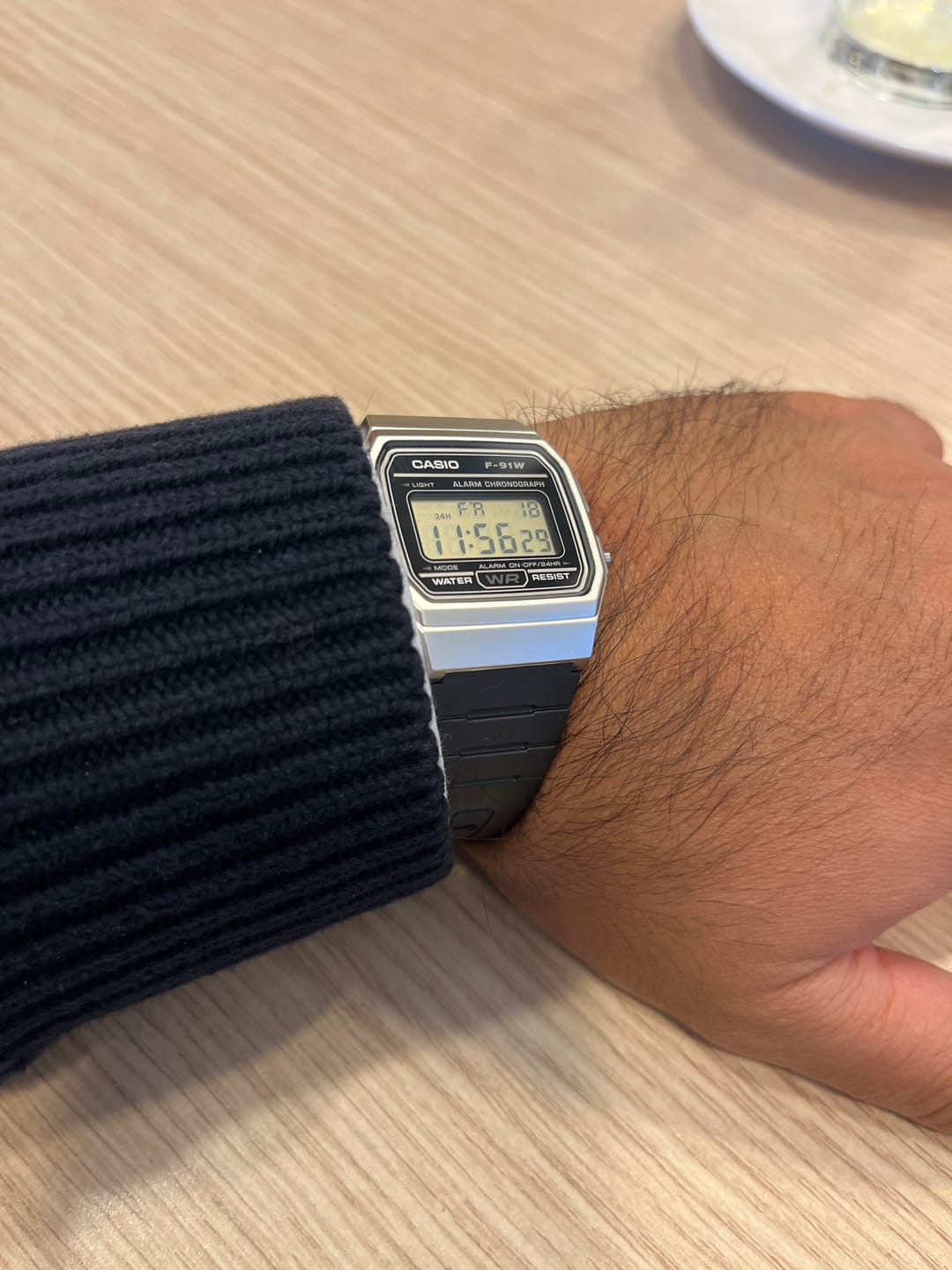 Customer photo review of Reloj Casio Vintage F-91WM-7ADF Plateado/Negro
