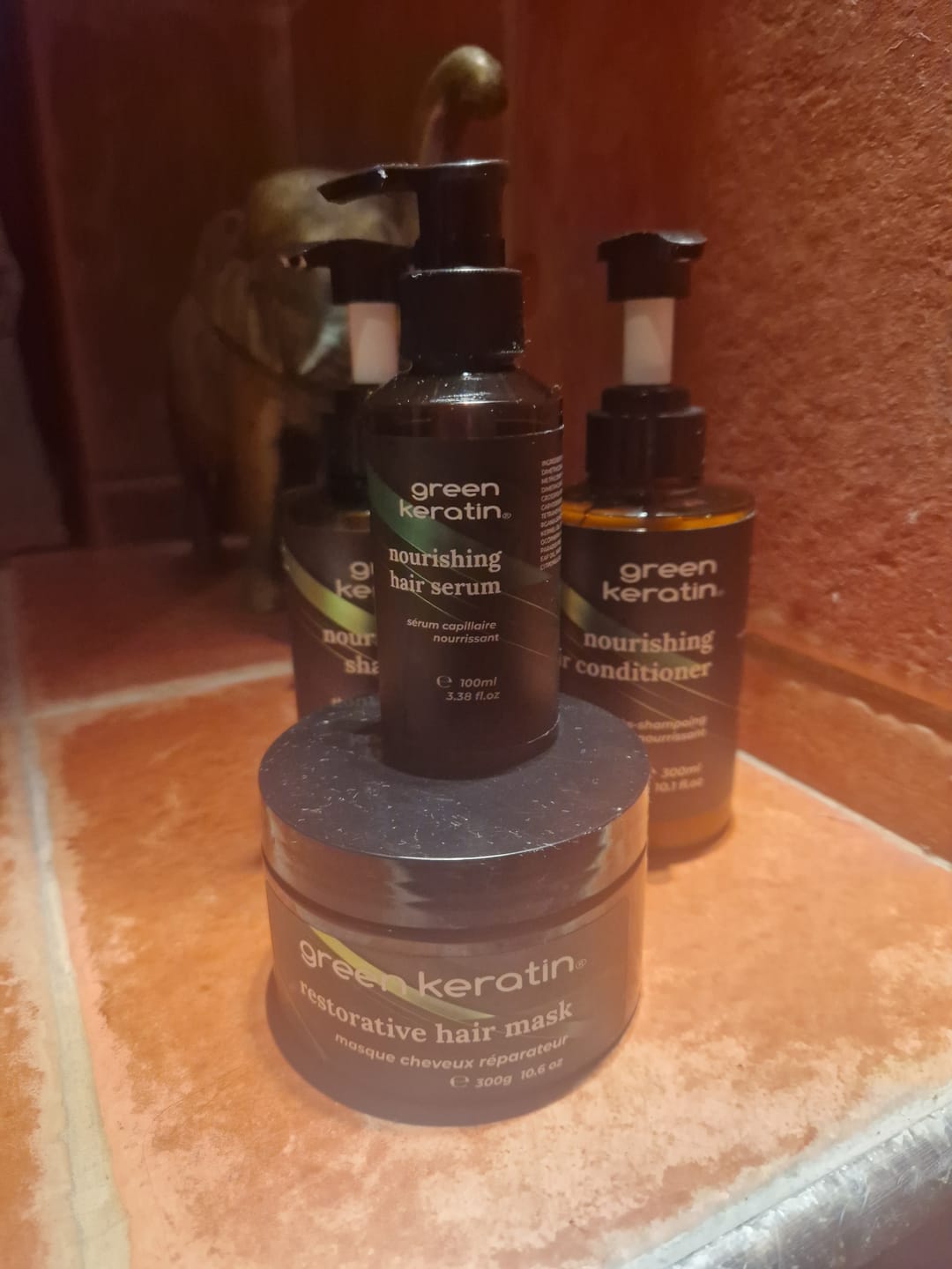 Customer photo review of NOUVEAUTÉ : COFFRET GREEN KERATIN HAIR RENAISSANCE