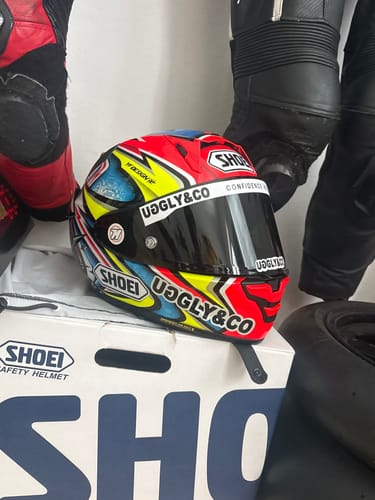 Customer photo review of Helmet Sticker Pack