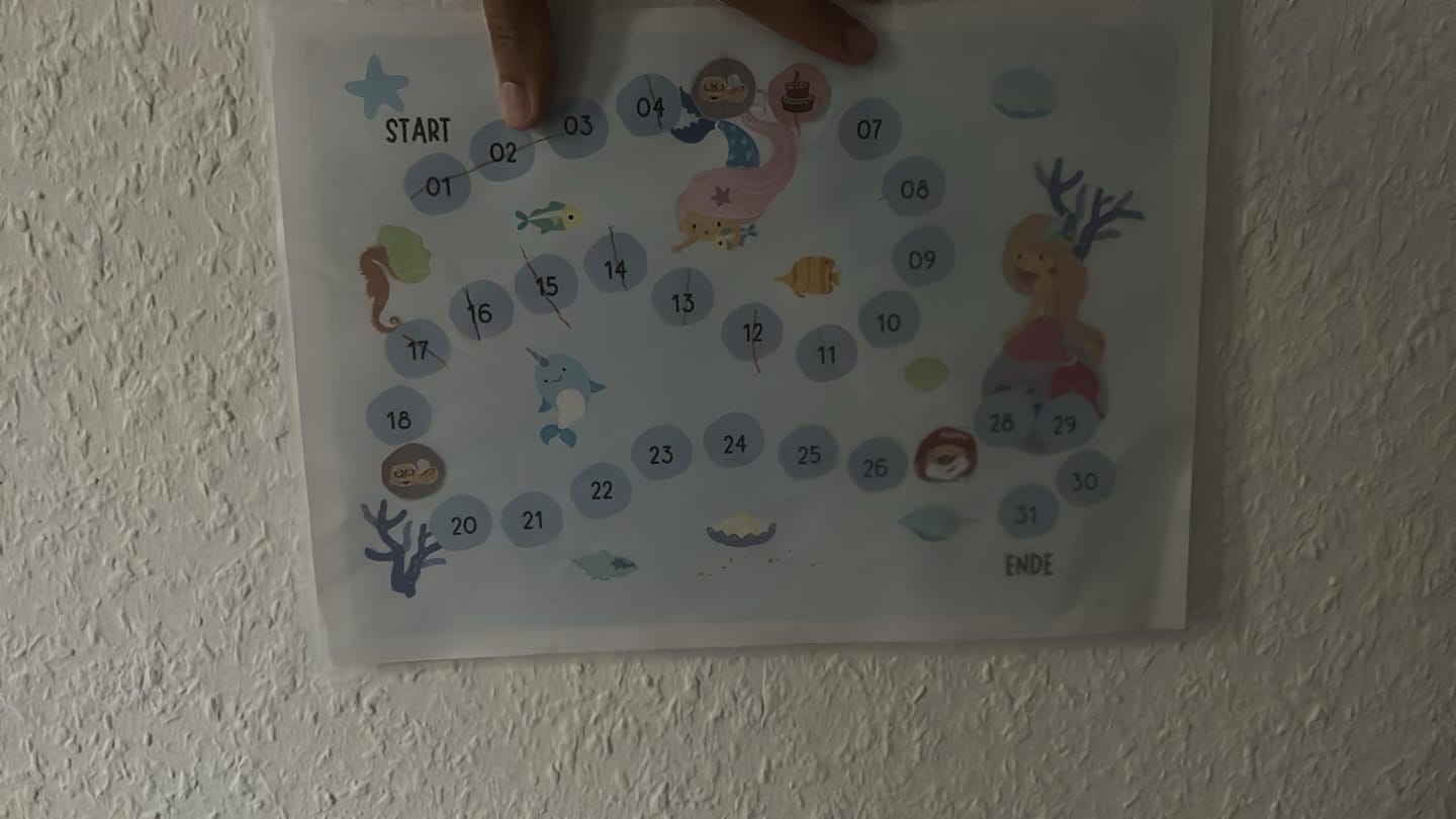 Customer photo review of Kinderkalender zum Selbstausdrucken