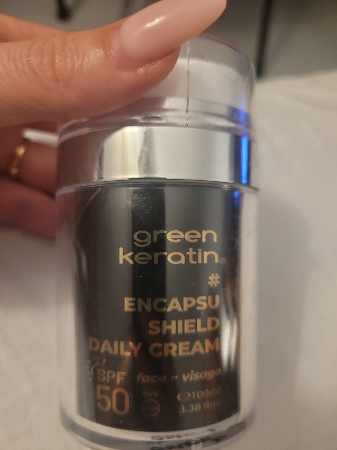 Customer photo review of ENCAPSUSHIELD SPF50 Crème pour le visage