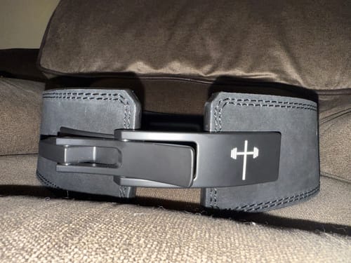 Customer photo review of Cross 10MM Lever Suede Belt