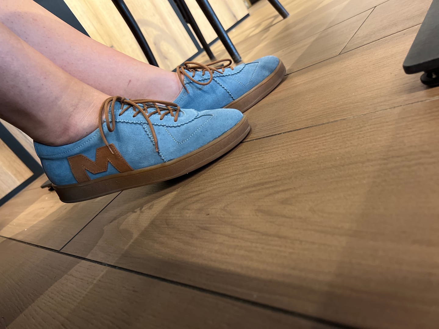 Customer photo review of "Funky sneakers, Sky Blue"