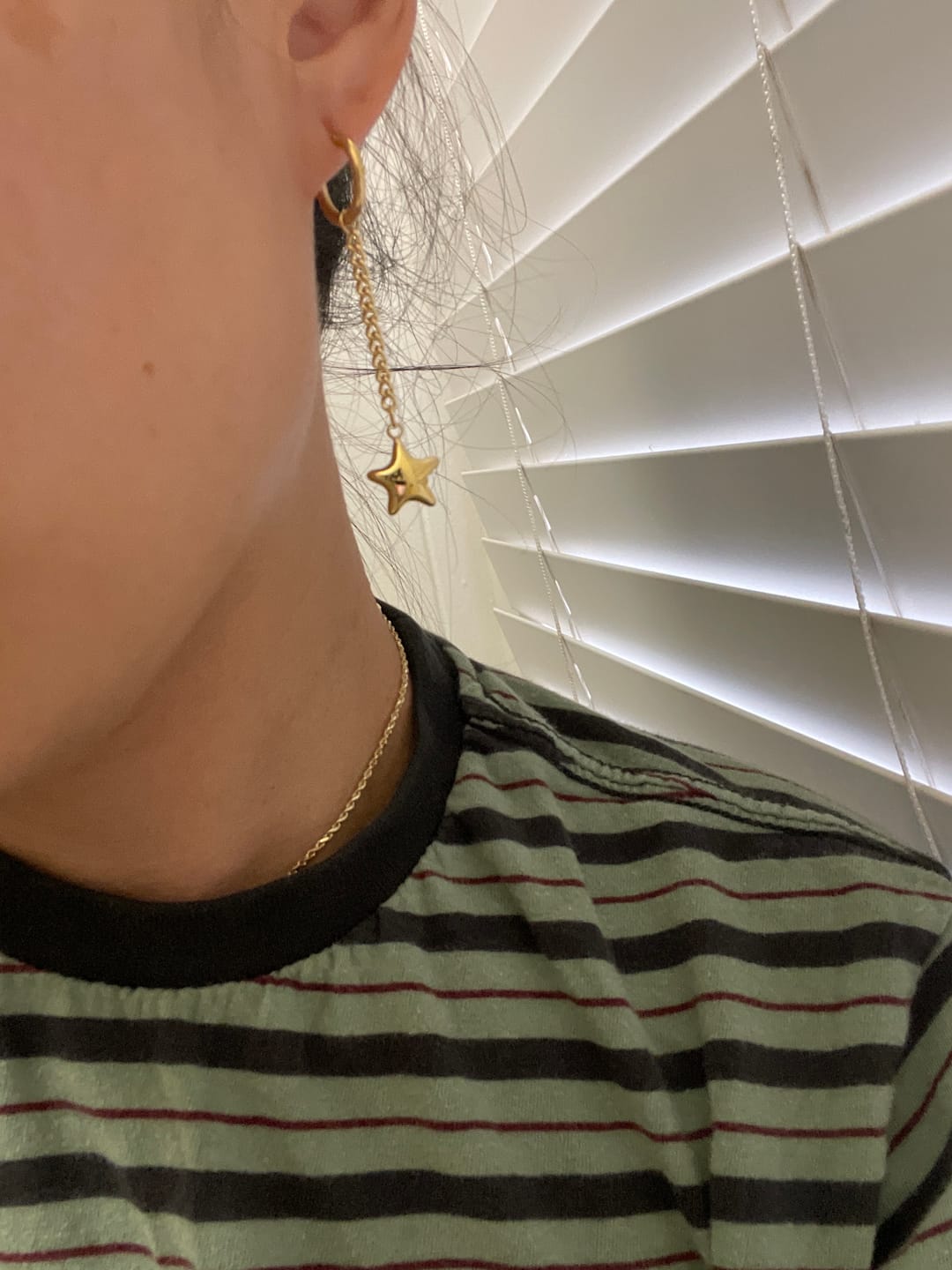 Customer photo review of Puffy Star Chain Charm