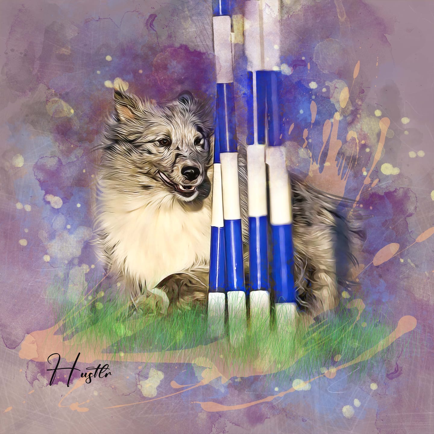 Customer photo review of Custom Watercolor Pet Portrait – Contemporary Neutral Style (CN)