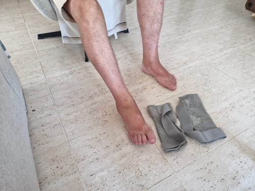 Customer photo review of Premium Bamboo Ankle Support