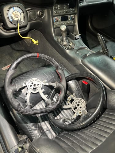 Customer photo review of Genuine Carbon Fiber Steering Wheel For C5 Corvette 1997-2004