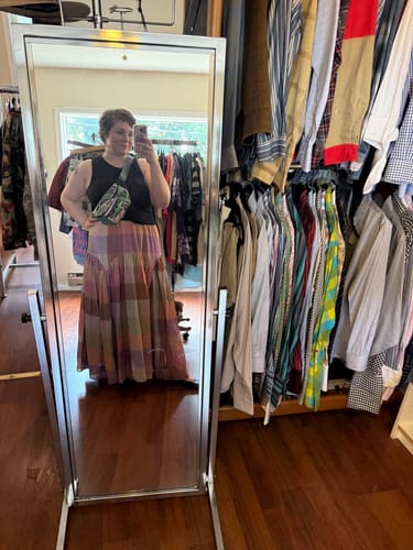 Customer photo review of LEILA SKIRT | MERIDA CHEX
