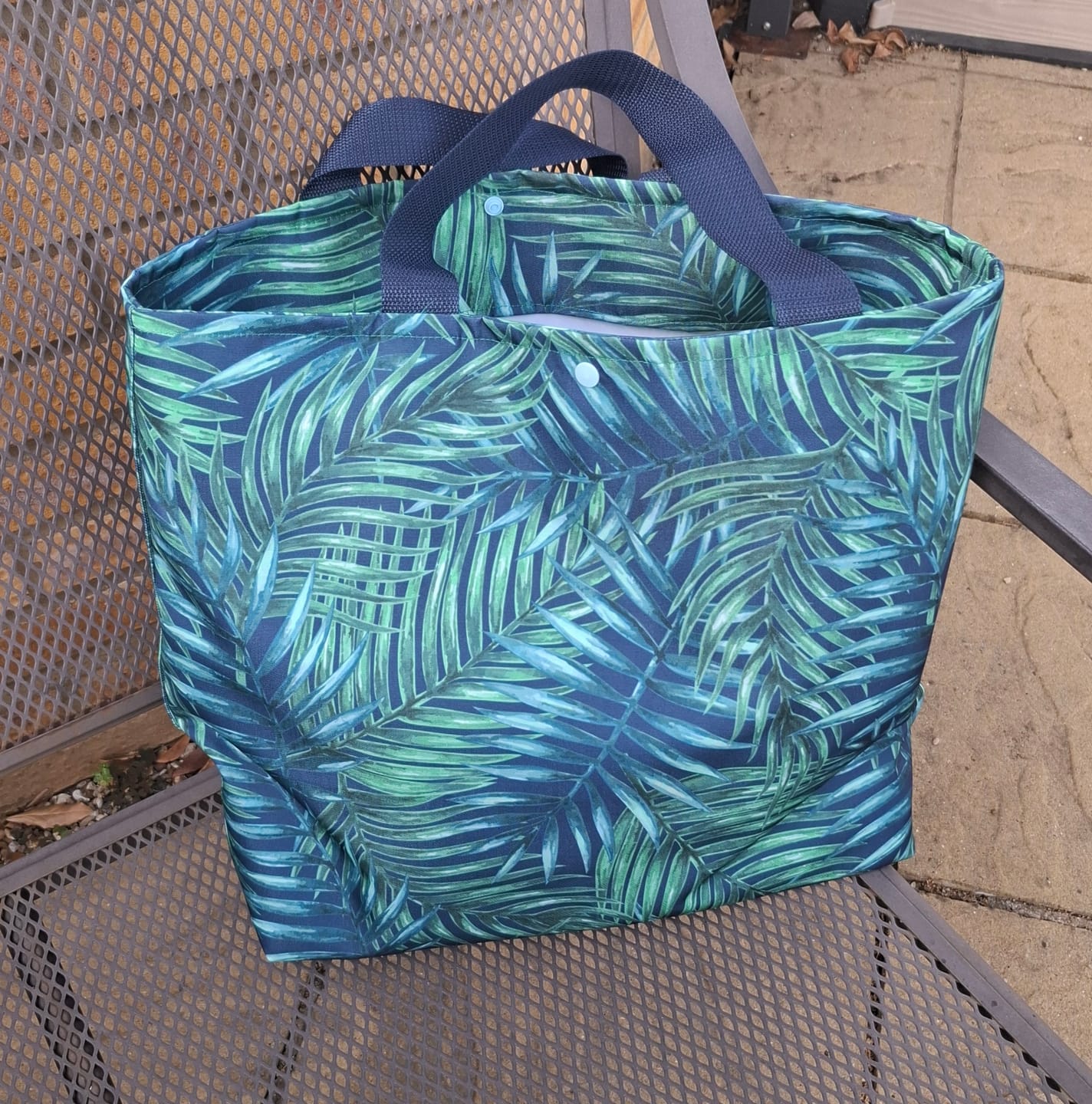Customer photo review of Tropical Leaves Water Resistant Fabric