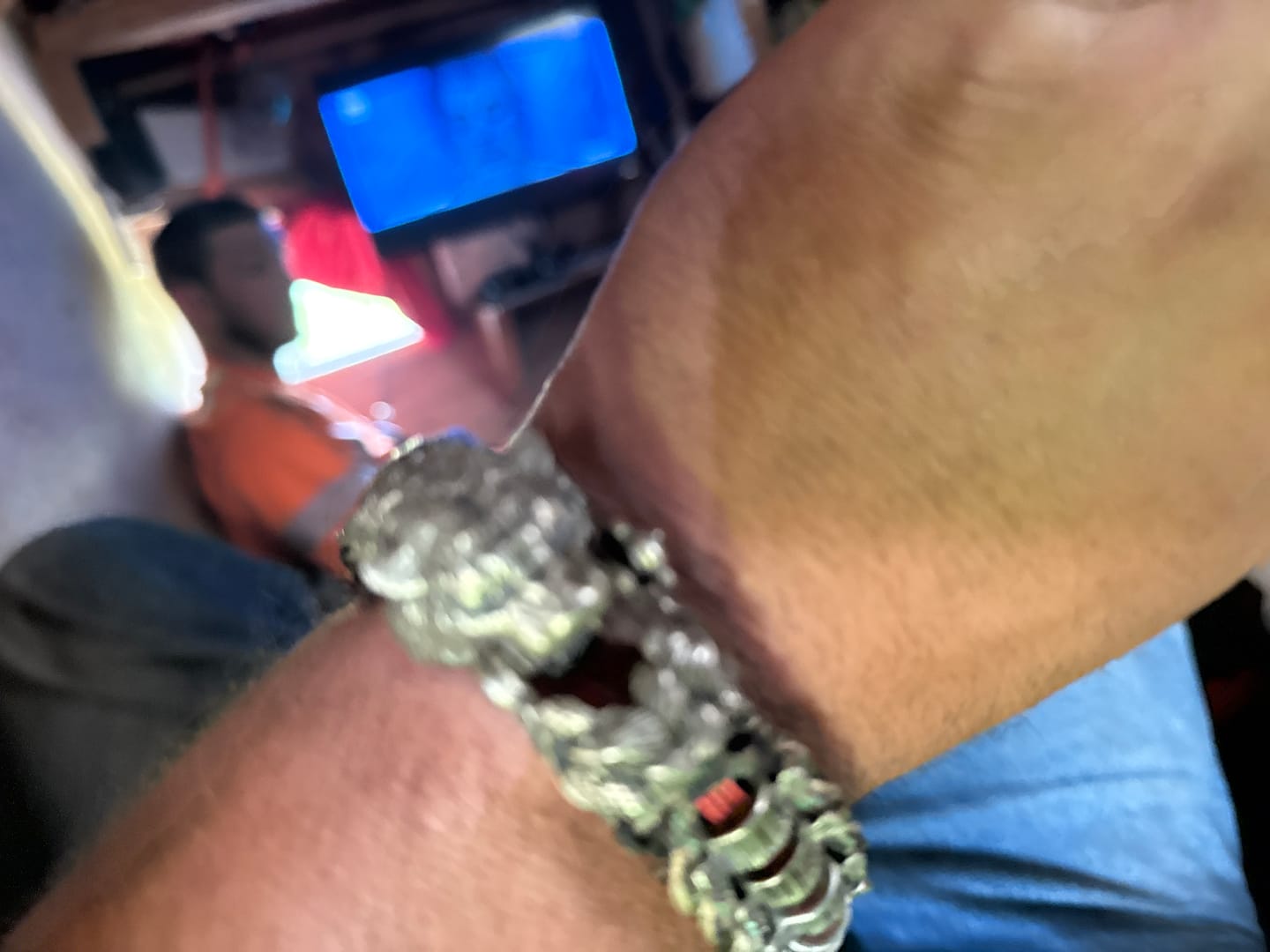 Customer photo review of Tiger Paracord Bracelet