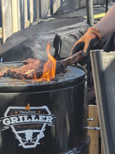 Customer photo review of 4Grill Oil Barrel Barbecue