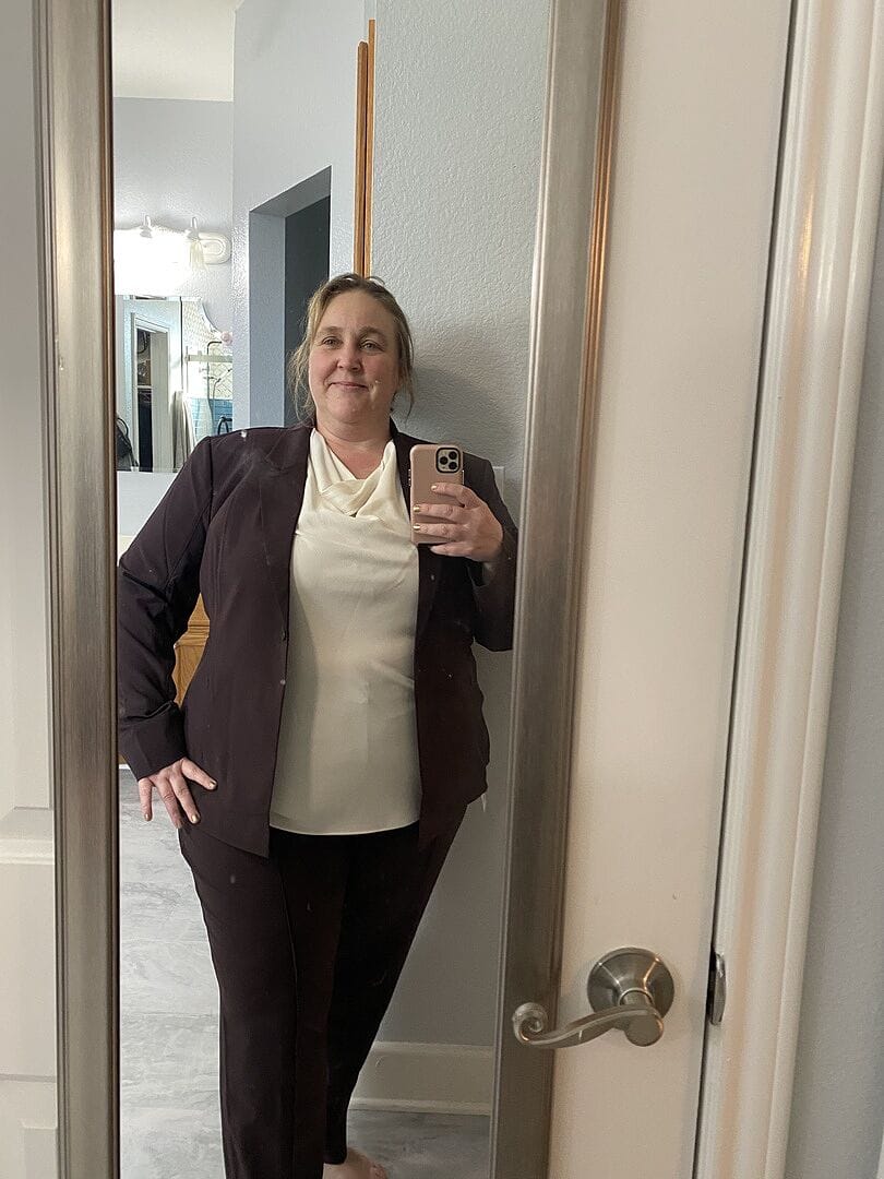 Customer photo review of Colby Pant - OrigamiTech :: Wine