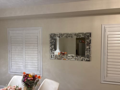 Customer photo review of Maze Rectangle Mirror