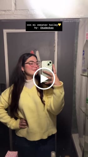 Customer video review of SWEATER HAILEY AMARILLO