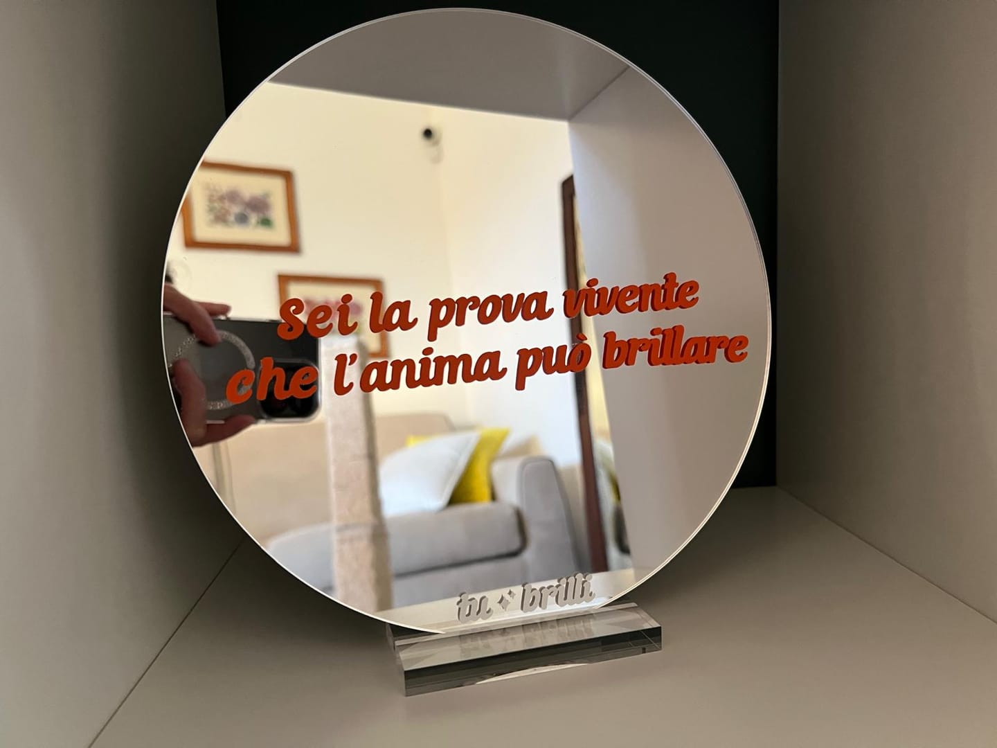 Customer photo review of PERSONALIZZATO  | Sparkle Mirror