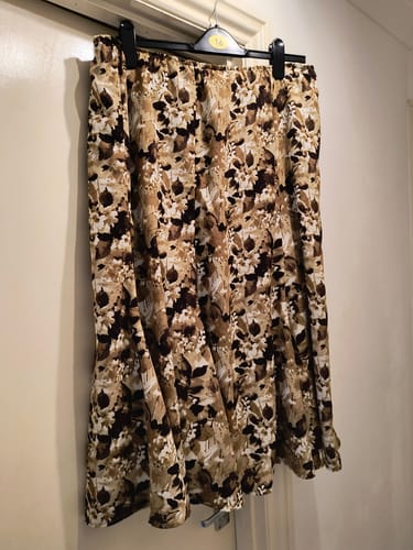 Customer photo review of Faded Meadow Polyester Crepe Fabric