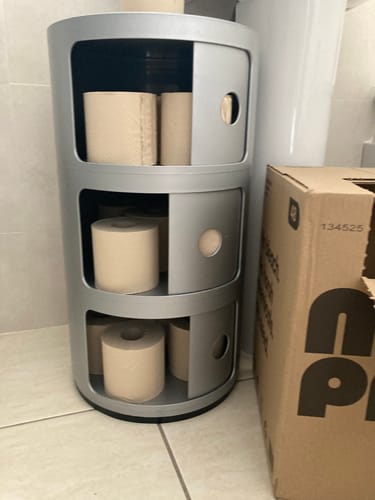 Customer photo review of Unbleached Bamboo Toilet Paper