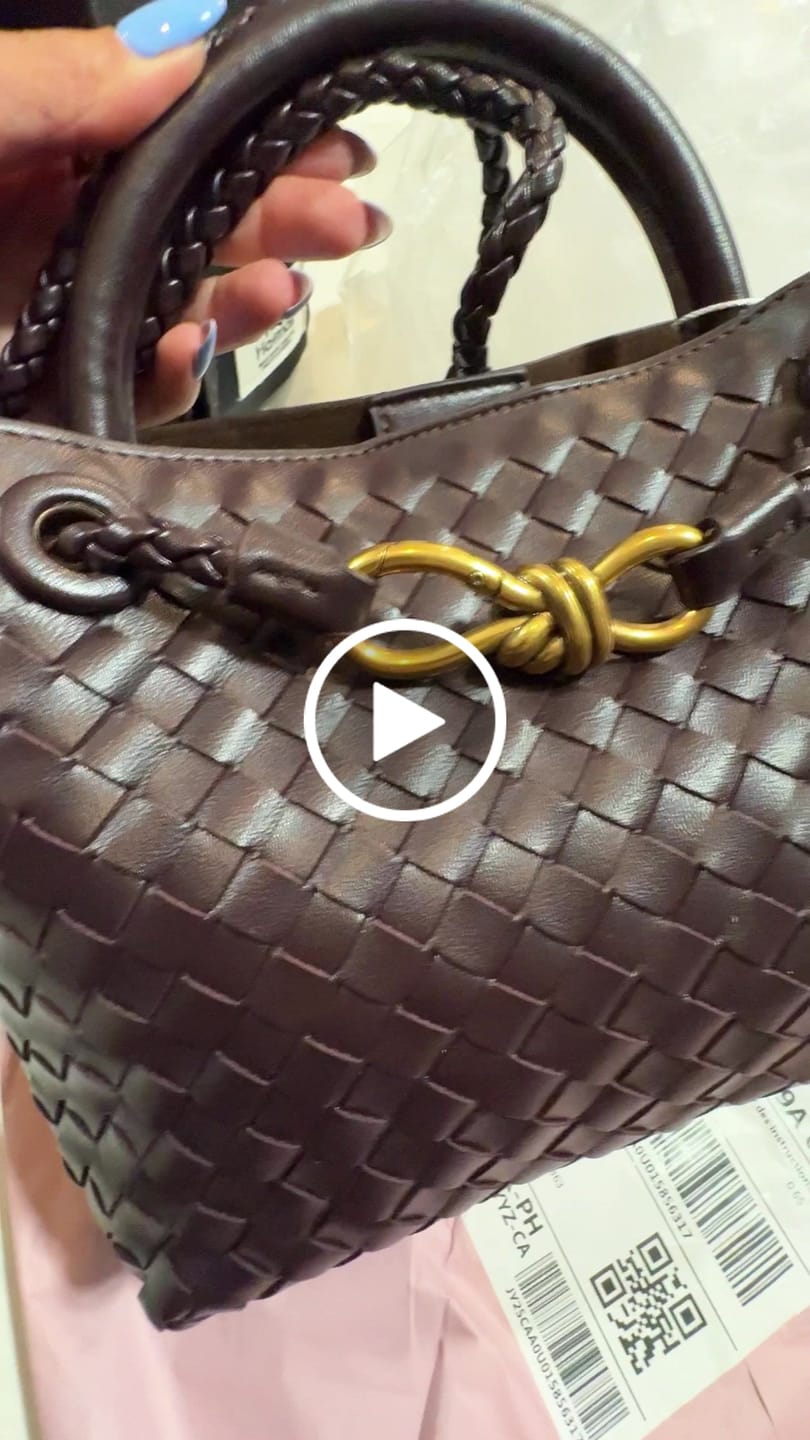 Customer video review of Lucia Woven Bag