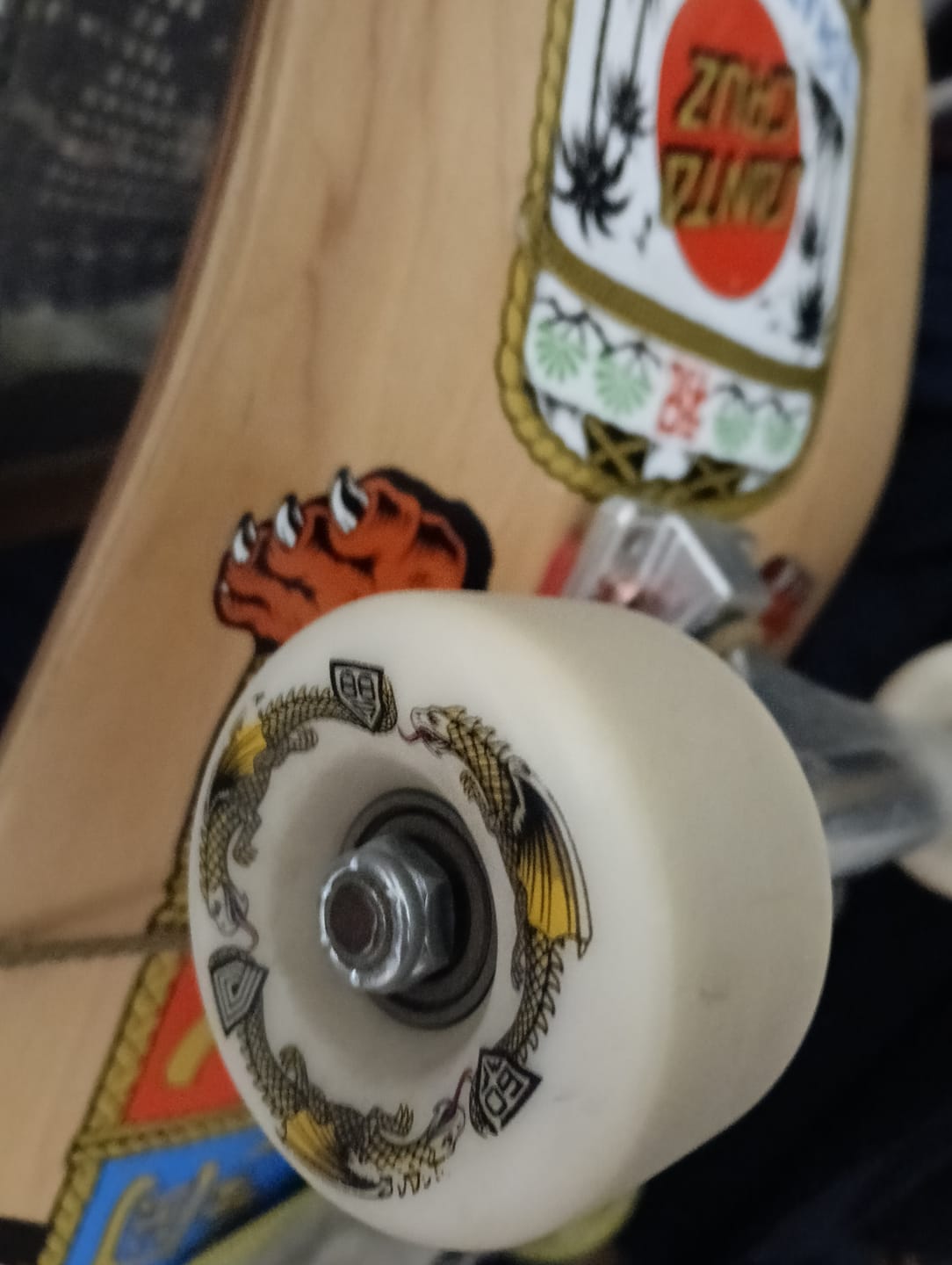 Customer photo review of Powell Peralta Dragon Formula Skateboard Wheels 88A 60mm