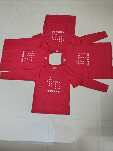 Customer photo review of Plain Couple Sweatshirts - Red