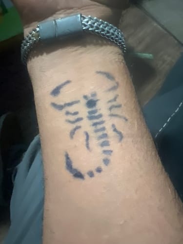 Customer photo review of Temporary Tattoo Pro Kit – 1oz Jagua Gel