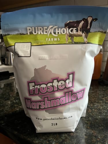 Customer photo review of Whey Protein Isolate Frosted Marshmallow