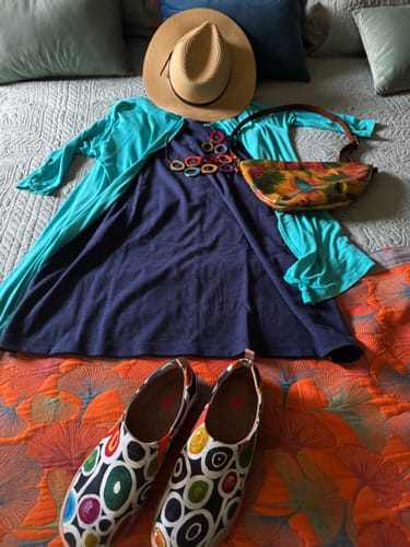 Customer photo review of Georgie Dress • Final Sale Deals! - Twilight Storm