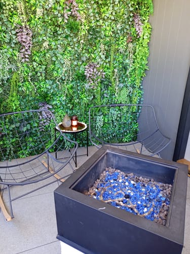Customer photo review of SAPPHIRE BLUE REFLECTIVE CRUSHED GLASS