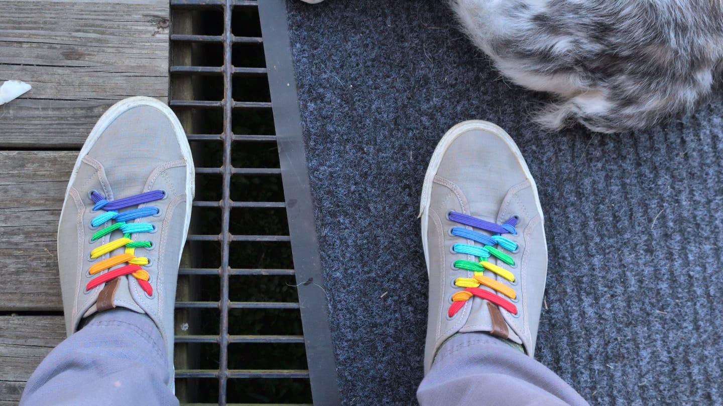 Customer photo review of uLace Classic - Rainbow
