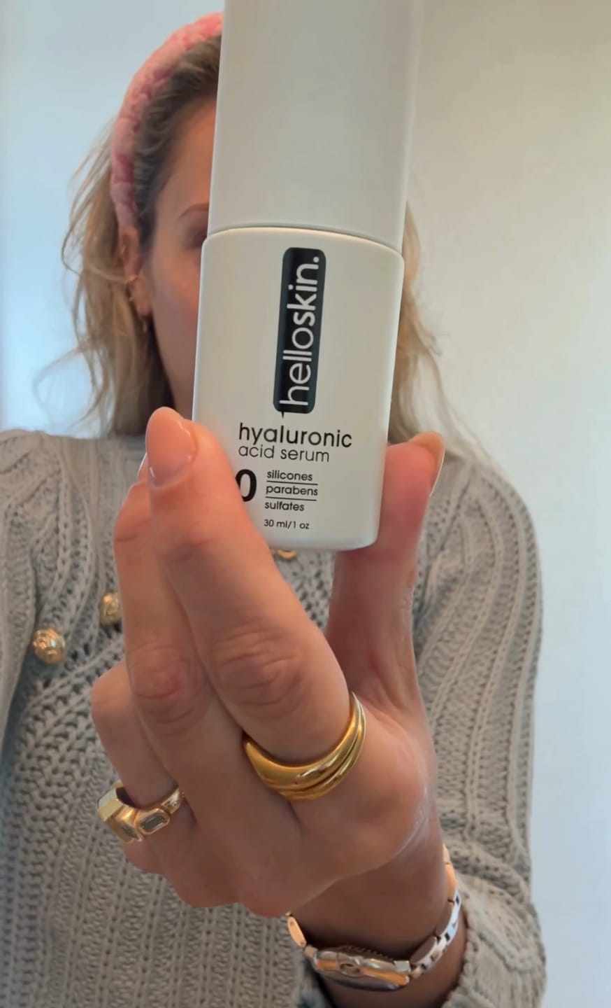 Customer photo review of hyaluronic acid serum