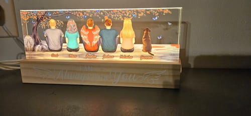 Customer photo review of Always With You Family Dad Mom Son Daughter Memorial Personalized Christmas Ornament