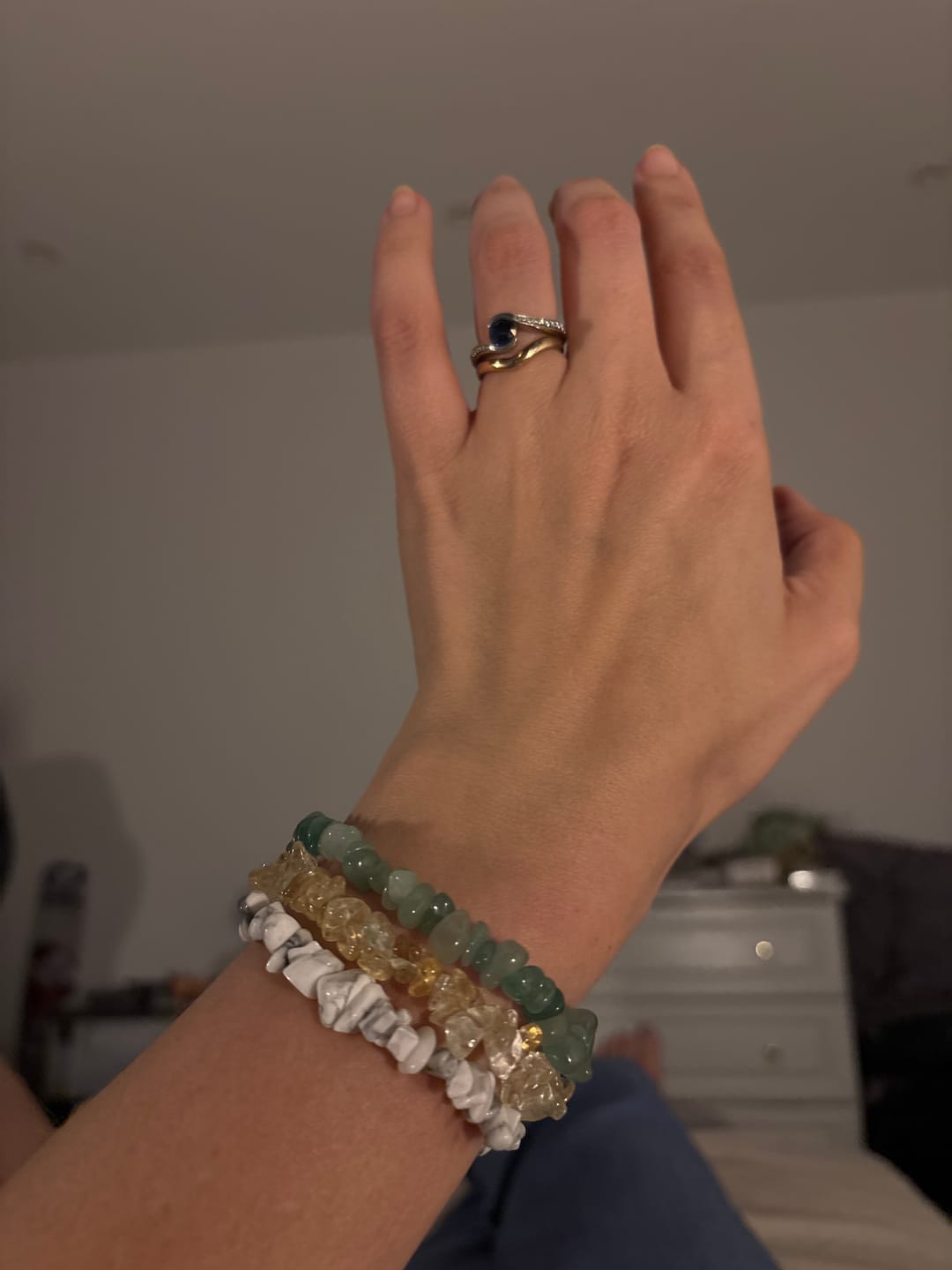 Customer photo review of Citrine - Crystal chip bracelet