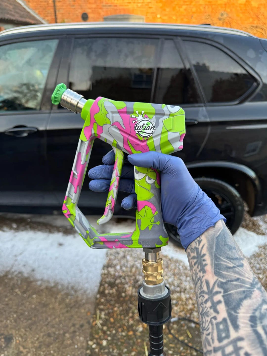 Customer photo review of SHORT PRESSURE WASHER GUN-Graffiti Style