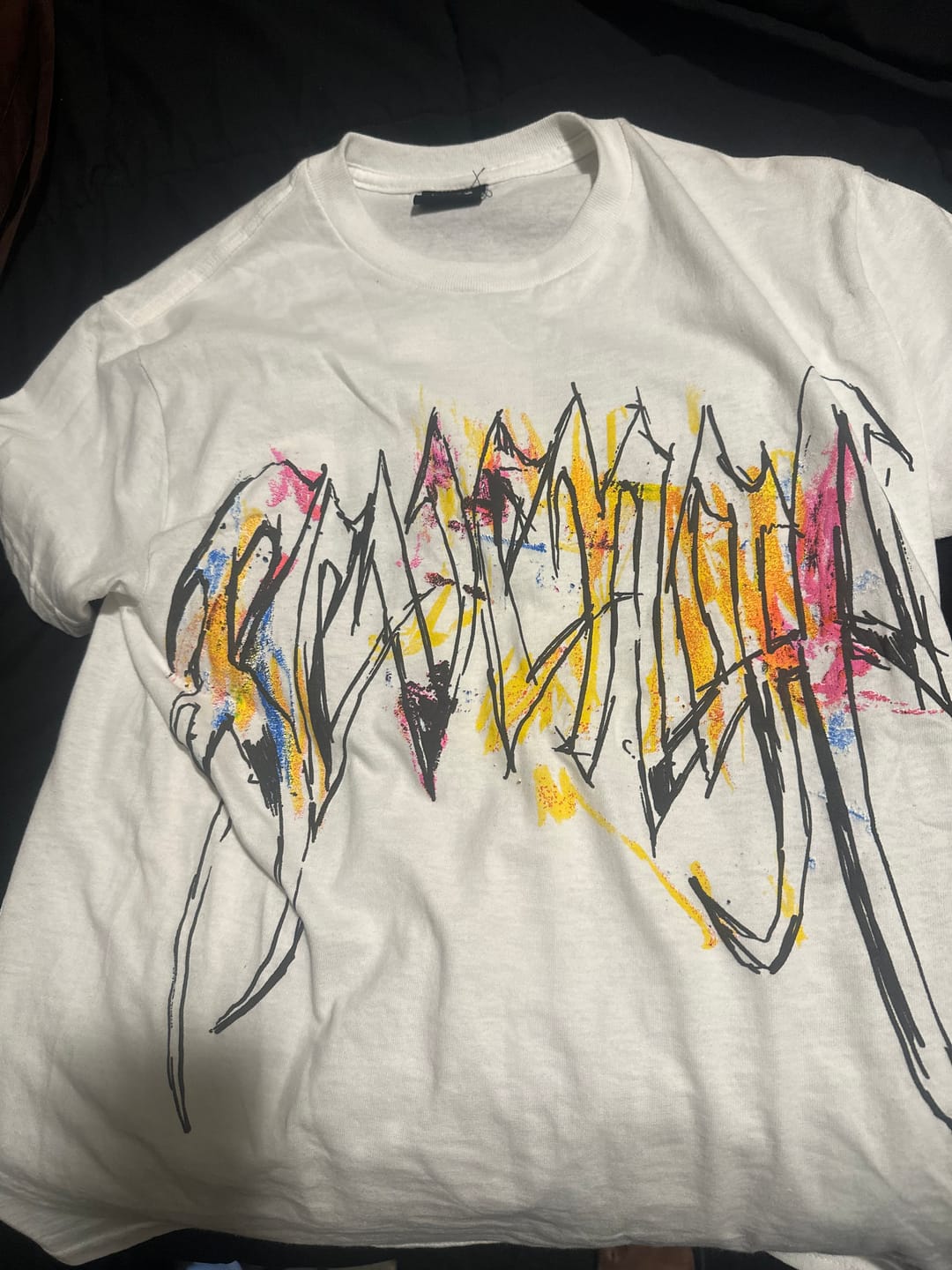 Customer photo review of Revenge x Lil Durk Painting Tee White