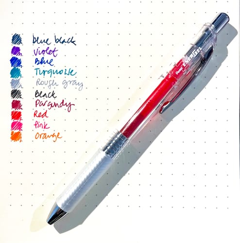 Customer photo review of Pentel - Set 10 Lápices Gel Energel InFree 0,5 mm