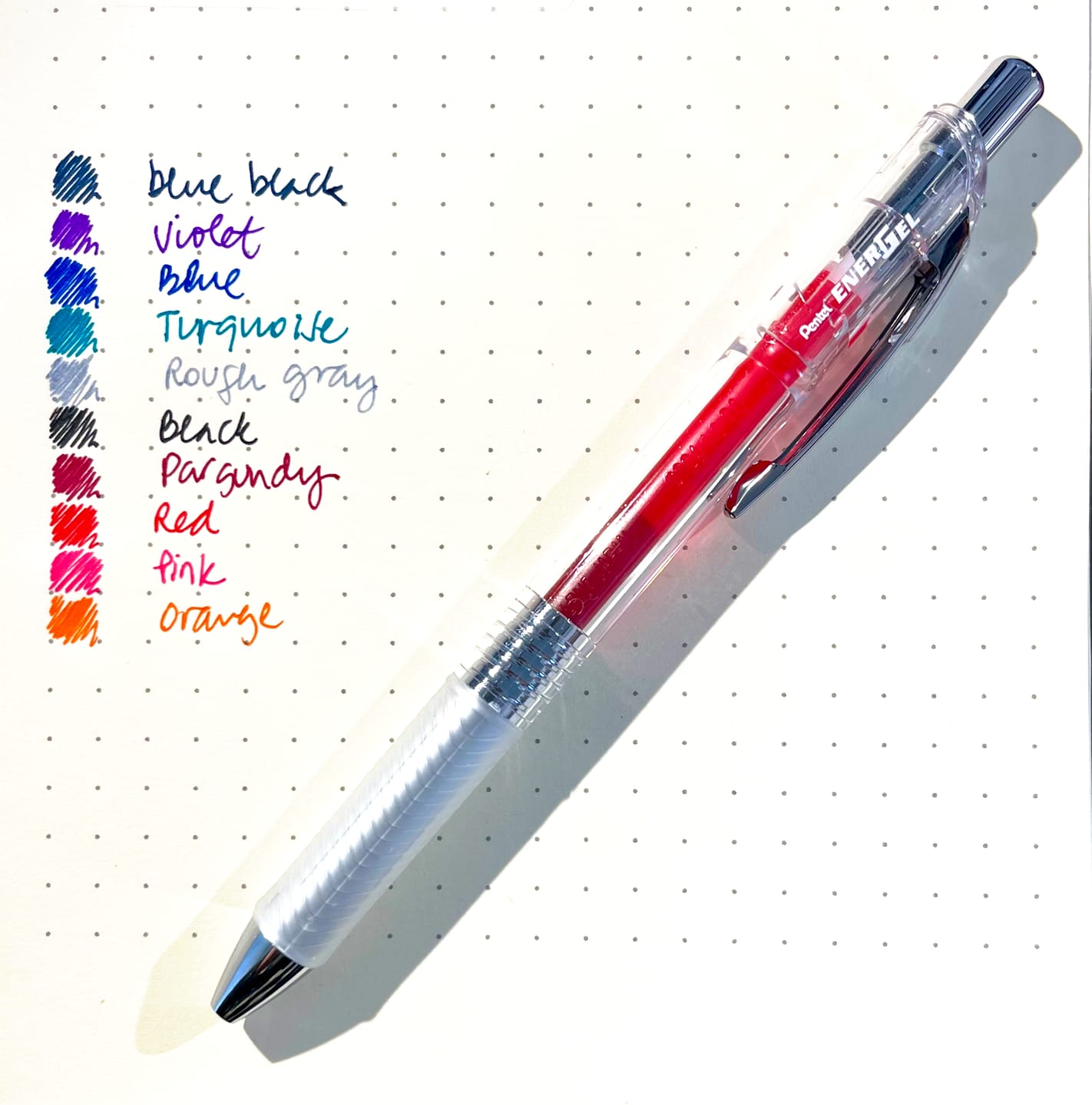 Customer photo review of Pentel - Set 10 Lápices Gel Energel InFree 0,5 mm