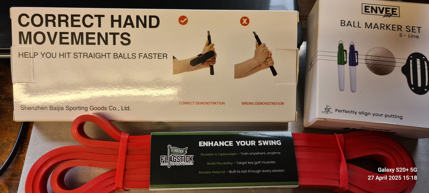 Customer photo review of Eagle Box Golf Subscription