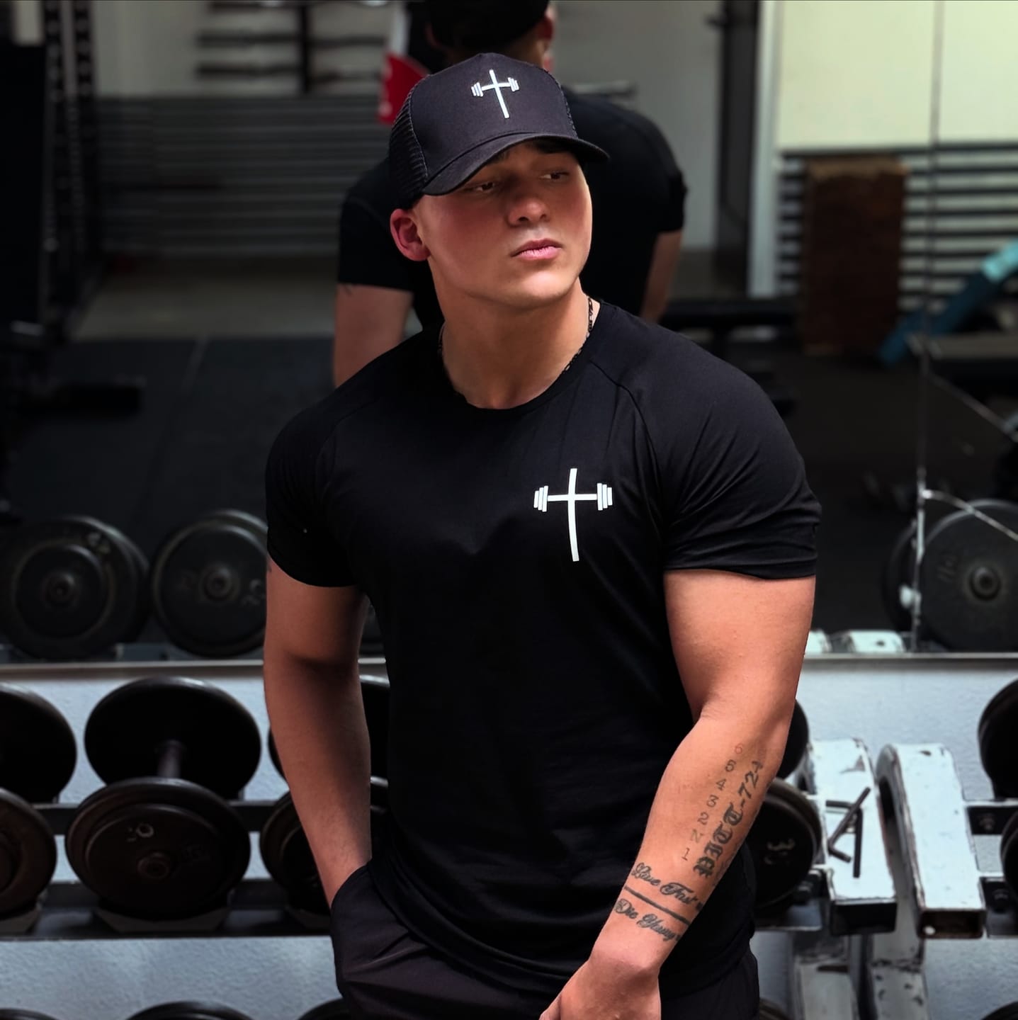 Customer photo review of Original Fitted Performance Tee