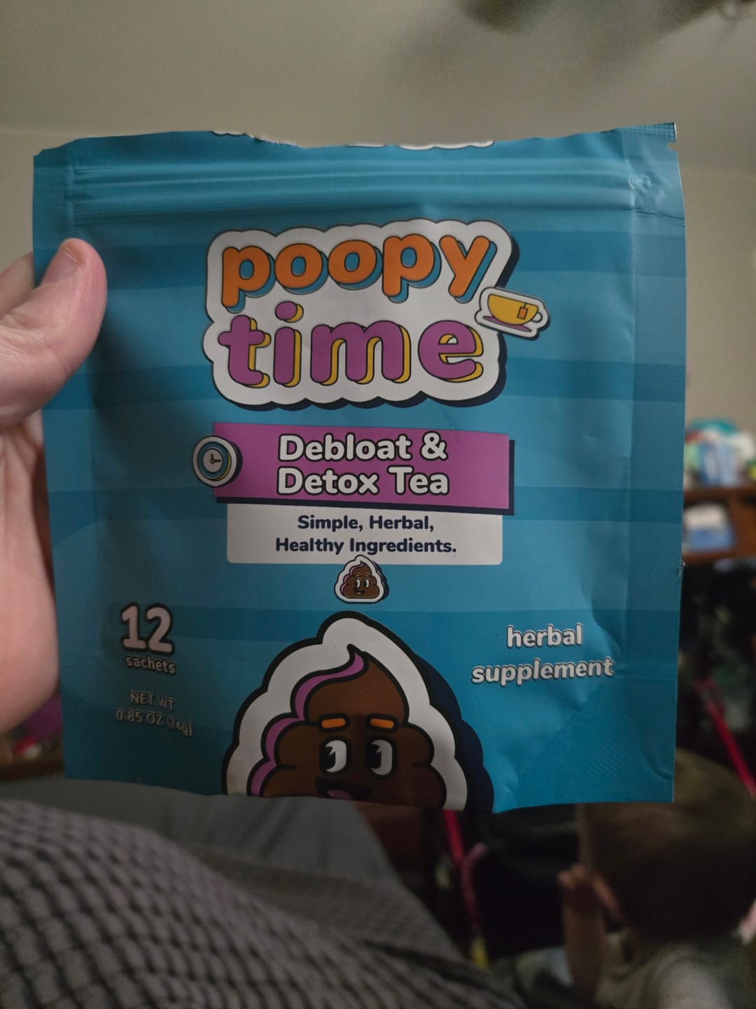 Customer photo review of Poopy Time Debloat & Detox Tea