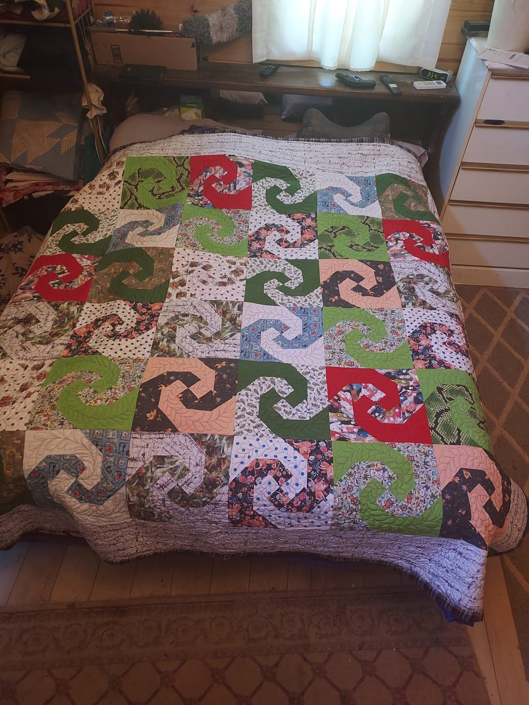 Customer photo review of End of Bolt Mystery Fabric